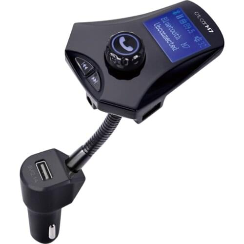 M7 Car Wireless Handsfree MP3 Music Player Support U Disk/TF Card FM Modem Kit Dual USB Charger AUX Connection
