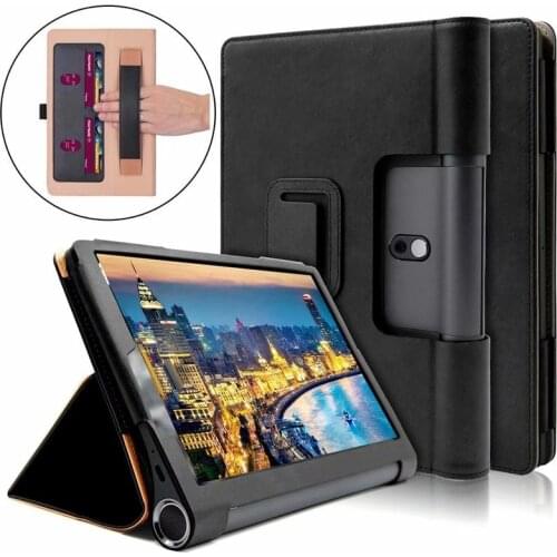 Tablet Cover for Lenovo Yoga Smart Tab 10.1 Case YT-X705F Luxury Leather Stand Flip Case for Lenovo Yoga Tab 5 Cover Coque Etui