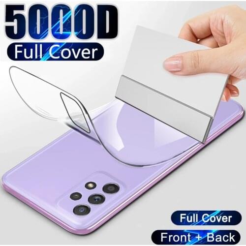 Case Back Hydrogel Film For Samsung Galaxy Note 20 Ultra S20 S10 Plus Screen Protector Note 10 9 8 S8 S9 S10 E M21 M31 Not-Glass