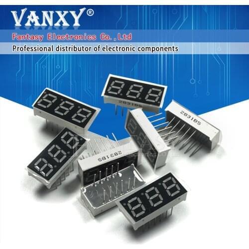 5PCS Digital tube segment 0.28 inch common Anode 3 Bit digital Tube 0.28" inch.Red LED Display LED Digital tube 2831BS