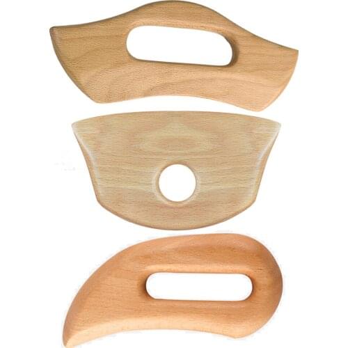 Wooden gua sha Tools Anti Cellulite Massage Tool Wood Lymphatic Drainage Paddle Gua Sha Massage Soft Tissue Gua Sha Board