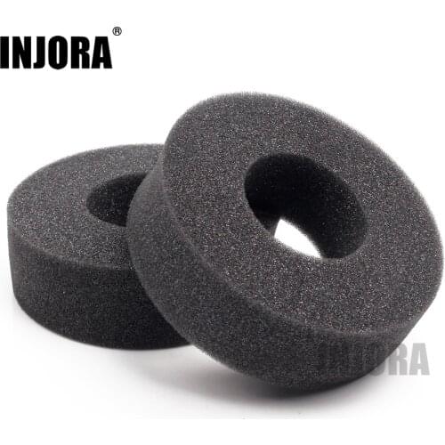 INJORA 2PCS 1.9" Tire Soft Sponge Foam fit 1/10 RC Crawler 110-120mm Diameter 1.9 Inch Tires