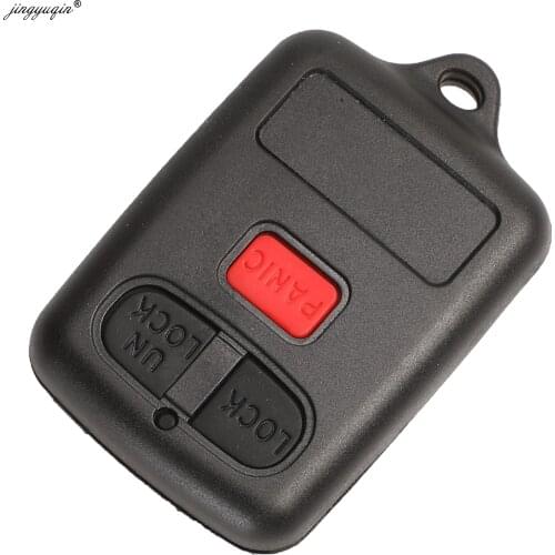 Jingyuqin for Toyota Vios fit BYD F3 F3R Remote Key Shell Cover Case 3 Button Keyless Entry Car Key Fob Replacement
