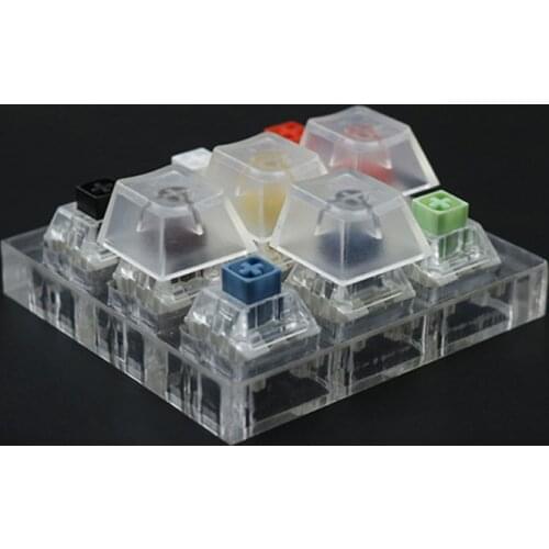 10Pcs Transparent ABS Keycaps Mechanical keyboard Keycaps Matte Backlit Keycaps 77HA