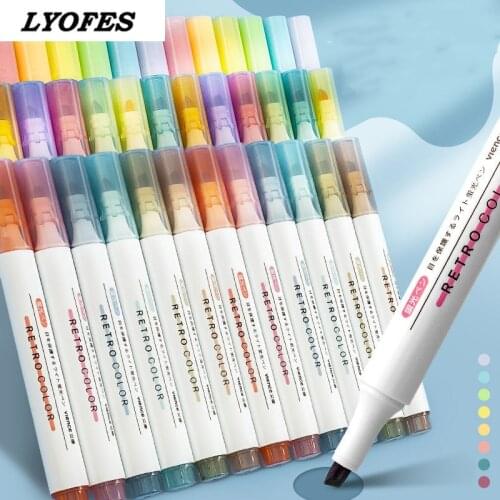 Korean Stationery 6pcs/set Gel Pens Creative Cute Morandi Simple Kawaii Quick Drying Cap Neutral Pen Journal School Supplies
