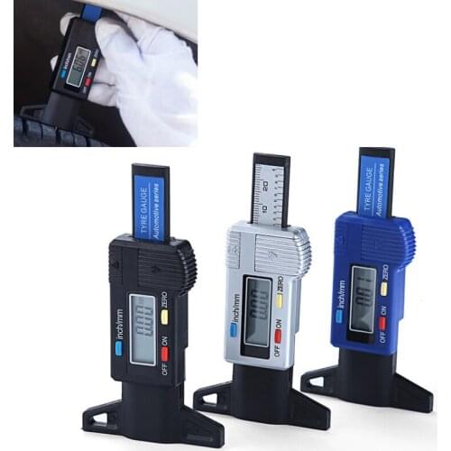 Metal measuring rod 0-25mm high-intensity digital tire tread depth gauge digital tire tread depth gauge