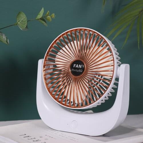Mini Electric Fan Air Conditioner Cooler Usb Rechargeable Hand Table Desk Portable Cooling Fans Silent Strong Wind for Home FS23