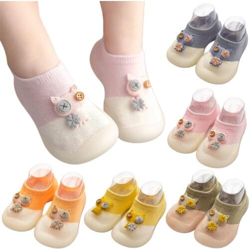 Toddler Indoor Sock Shoes Newborn Baby Cute Animal Socks Floor Anti-slip Slippers Babys Outdoor Breathable Cotton Sock Shoes