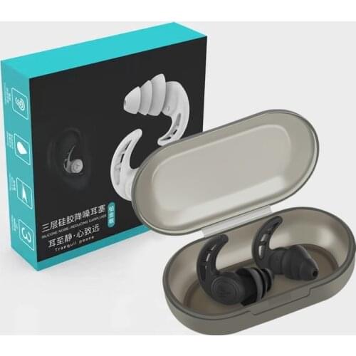OEM Sleeping Ear Plugs for Traveling Earplugs Anti Noise Reduction Washable Silica Gel Ear Cover for Sleeping Sound Insulation