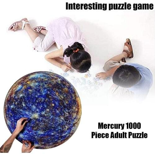 1000 Piece Adult Planet Jigsaw Large Size Jupiter Puzzles Difficulty Round Puzzles Gift High Dropship G9l4