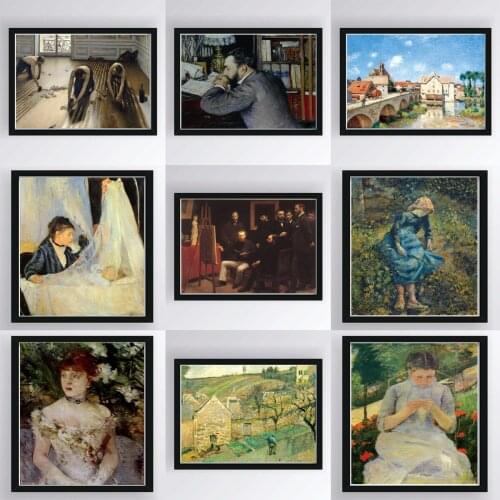 Town View Landscape Poster Canvas Print Painting Wall Art Living Room Home Decoration