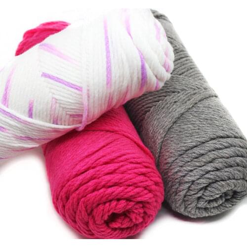 1pc 150g Tricot Super Thick Crochet Yarn Cotton Blended Wool Yarn for Knitting