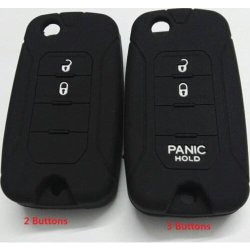 RUNFA AUTO Remote Silicone Cover Case Styling Protector For Jeep RENEGADE Keyless entry Flip fob