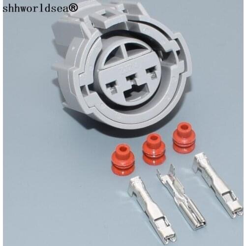 Shhworldsea 2/5/30/100sets 2.2mm 3 Pin/Way Automotive Electric Connector Directional Plug For Honda Fit Accord CR-V XR-V