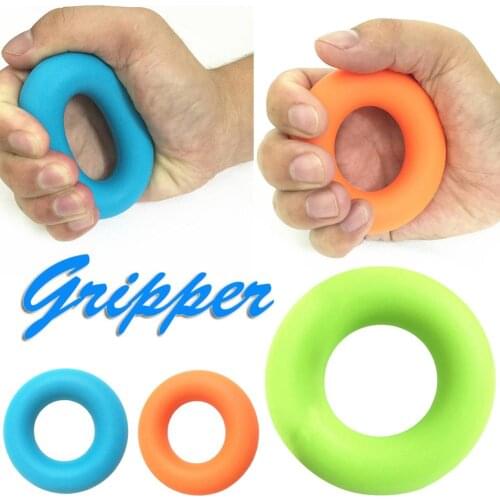 Silicone Portable Hand Grip Gripping Ring Carpal Expander Finger Trainer Grip Strength Rehabilitation Stress Ring Ball