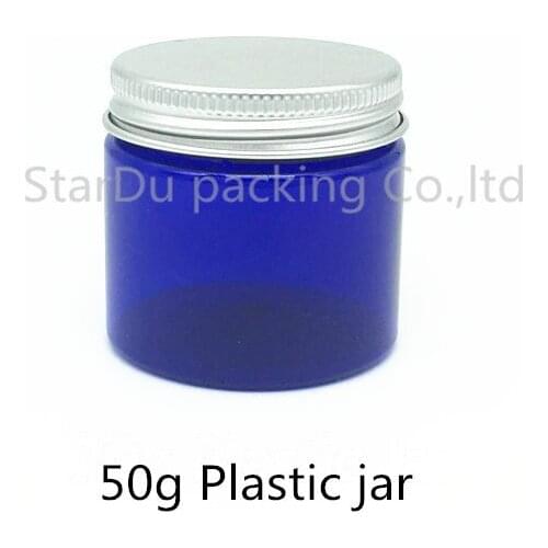 500pcs 50g Blue Plastic Cream Jar, Leakproof Bottle Wholesale,Can be 50G Blue Jar Wholesale