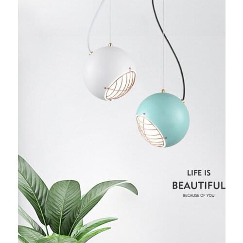 Nordic Loft Multicolour Macaroon Pendant Lamp Art Italy Designer Dining Living Study Led Hanging Lamp Fixtures Free Shipping E27