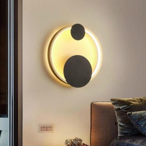 Modern Bedside Led Light Bedroom Living Room Background Creative Luxury Wall Lamp Home Deco Mirror Lights Indoor Lighting