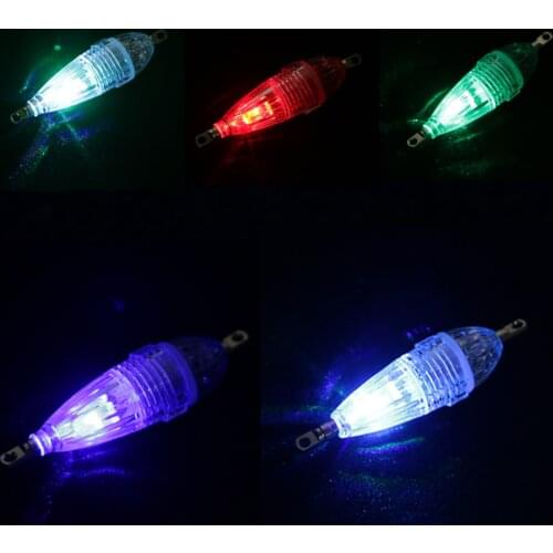 LED Fishing Light Night Fishing Lure Strobe Squid Lure Light Underwater Fish Attracting Light