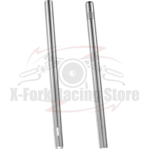 Front Fork Tubes Inner Shock Pipes Silver Pair For YAMAHA XS650 1979-1980 SR400 1978-1999 SR500 1978-1995