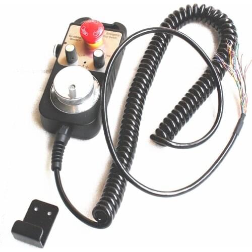 Universal CNC 4 Axis MPG Pendant Handwheel & Emergency Stop for FAGOR GSK FANUC System
