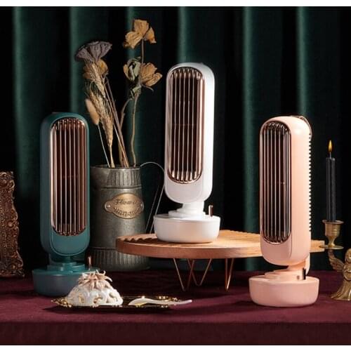 Humidification Tower Spray Fan Desktop Cooling Humidification Refrigeration Water Supply USB Air Conditioning Tower Fan