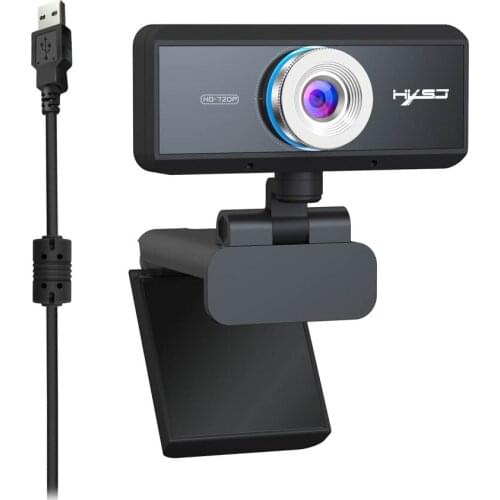 HXSJ S90 Webcam HD 720P With Mic 360 Degree Adjustable PC Camera Video Call Recording For Online Meeting Lesson Gaming 20pcs/lot