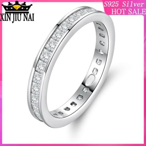 925 Sterling Silver AAA Zirconia Stone Engagement wedding Band rings for women Men Fine jewelry diamond rings for women