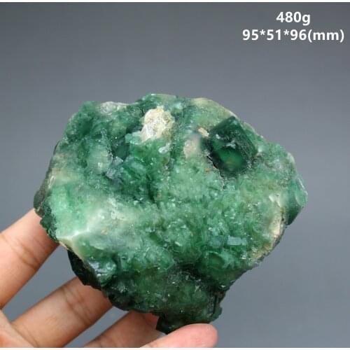 480g Natural green fluorite Mineral specimen cluster mineral crystal specimens Stones and crystals Healing crystal Free shipping