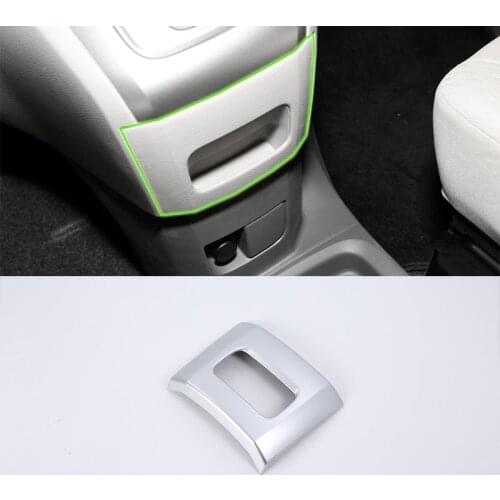 Car Accessories Interior Decoration ABS Rear Armrest Box Cover Decoration Trim 1pcs For Nissan NV200 2018 Car Styling