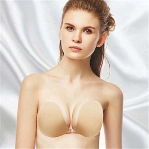 Sexy Push Up Bra Silicone Bralette Breathable Strapless Invisible Bra For Women Self-Adhesive Sticky Wedding Bikini Bra