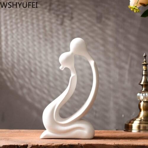 Black and white simple couple decoration home living room wine cabinet new house decorations Valentines day wedding gift