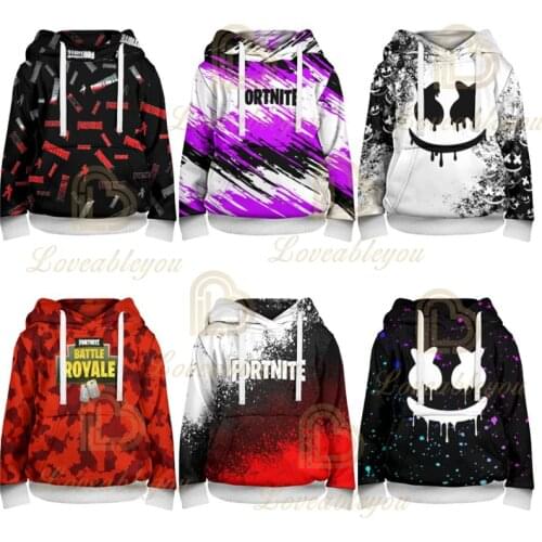 Fortnite Victory Hero Child Kids Hoodies Battle Royale 3d Sweatshirt Girls Harajuku Long Sleeve Jacket Coat Boys Clothes