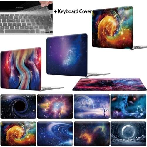 For Apple MacBook Air Pro Retina 11 12 13 15 16 Touch Bar Star Space Laptop Shell cover case+keyboard skin For 13.3 A1932 A2179