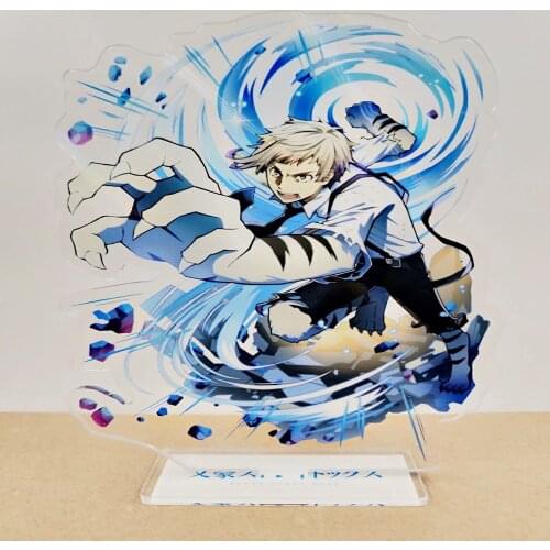 1PC Anime Bungou Stray Dogs Acrylic Action Figure Stand Model Desk Decoration Collection Plate Holder Cosplay Toy Gift