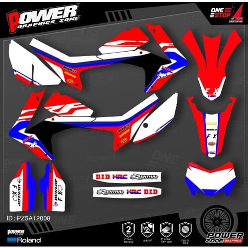 PowerZone Customized Team Graphics Backgrounds Decals 3M Custom Stickers For Honda CRF 250L 2013-14 001