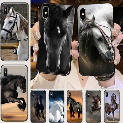 Fine Horse Art Phone Case for iPhone 11 12 mini pro XS MAX 8 7 6 6S Plus X 5S SE 2020 XR