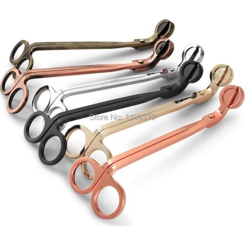 50pcs 180mm Candle Cutter Wick Oil Lamp Stainless Steel Scissors Trim Trimmer Cutters Clipper Snuffers Gift