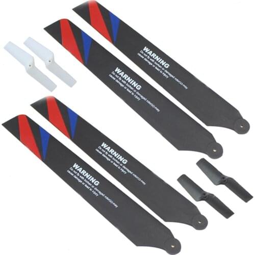 XK K130 RC Helicopter Spare Parts Main Propeller Blade *2 Sets + Tail Blade*2 Sets