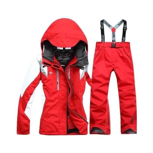 Ski suit Womens Snowboarding Jacket + Ski Pants winter outdoor thermal Ski Jacket and Ski Trousers waterproof Windproof Parka