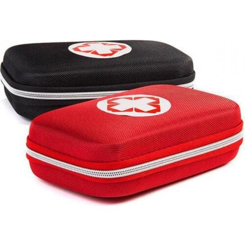 Red and Black Box First Aid Kits Survival Drug Storage Box Travel Vehicle Emergency Medical Bag Kit Camping