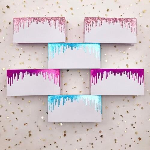 Custom Private Logo Eyelash Box for Fluffy 25mm Mink False Eyelashes Magnetic Lash Box