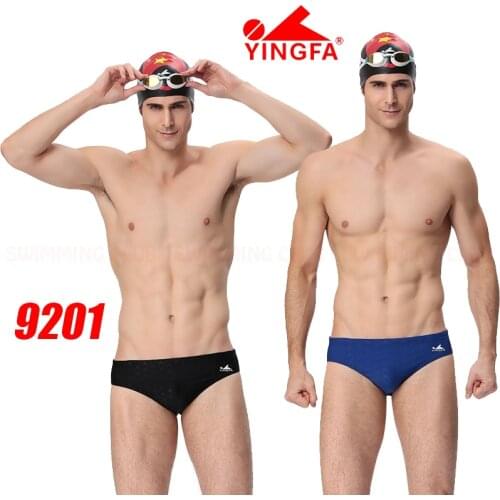 NWT YINGFA MENS BOYS 9201 COMPETITION TRAINING RACING BRIEFS PROFESSIONAL SWIMMING TRUNKS ALL SIZE [FREE SHIP]