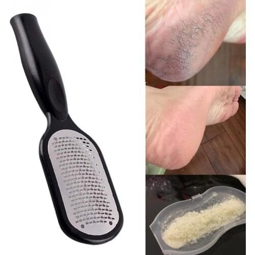 Pedicure Foot File Callus Remover Stainless Steel Foot Scraper Portable Rasp Colossal Foot Grater Scrubber Pro for Wet Dry Feet