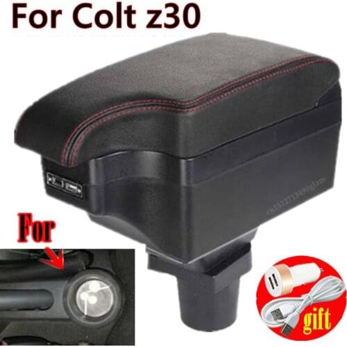 For Colt z30 armrest box universal car center console modification accessories double raised with USB