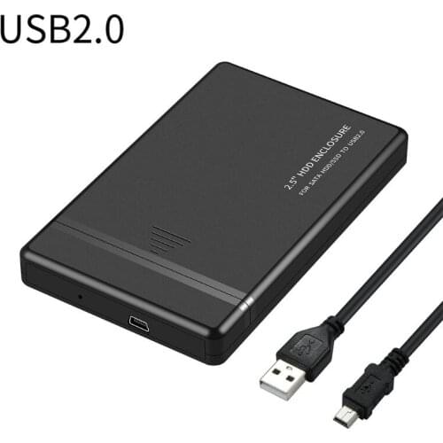 Portable 2.5 Inch USB 2.0/3.0/3.1 Type-C Hard Drive Enclosure External HDD Case G6DC