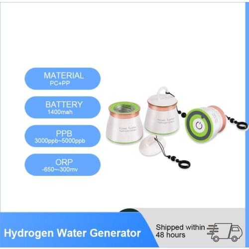 YenvK SPE/PEM Portable Pocket Hydrogen Rich Water Generator USB Rechargeable Water Lonizer Maker