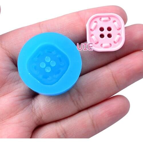 FYL058U 19.2mm Button Silicone Mold Fondant Cake Decoration Candy Resin Clay Earrings Necklace Craft Soap Candle FOOD SAFE