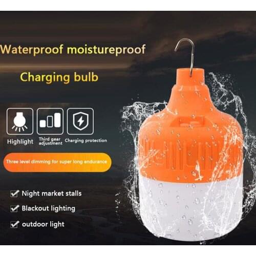 LED Bulb Lamp Stall Emergency Light Household USB Rechargeable Bulb Emergency Usb Charging Bulbs Bedroom Outdoor Night Camping