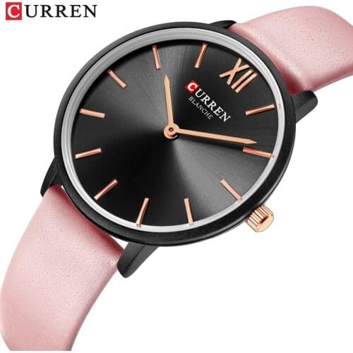 Top CURREN Brand Women Watches Simple Ladies Japanese Luxury Quartz Wristwatch Leather Girl Waterproof Clock Gift Reloj Mujer